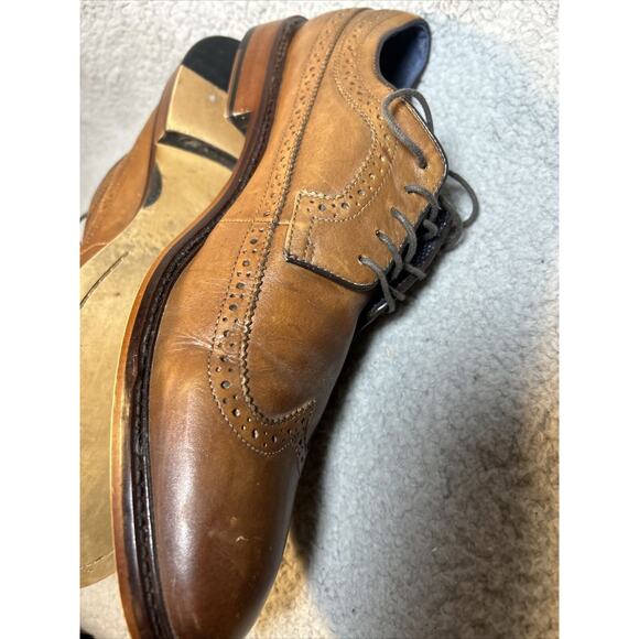 Aston Grey Collection Lovorwen Brown Wingtip Oxfords 11.5 - Picture 6 of 16